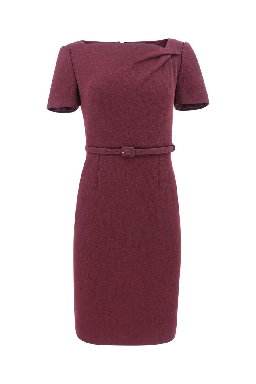 Roland Mouret AW25 Mulberry Wool Double-Crepe Pencil Dress, New with Tags